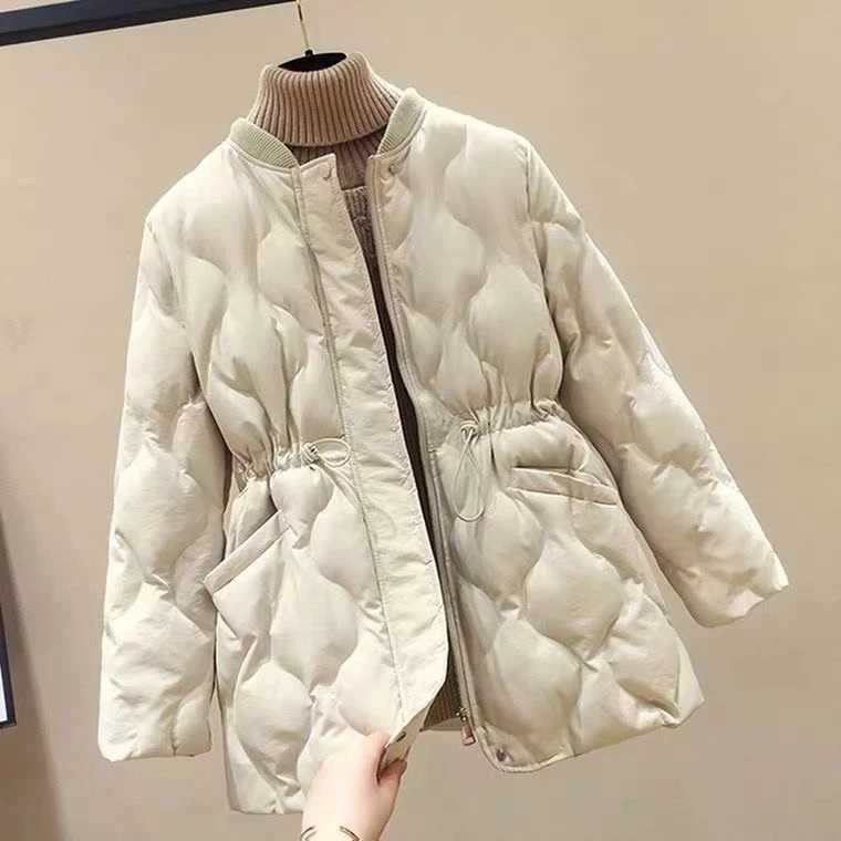 2025 New Women Warm Thicken Cotton Coat Korean Loose Waist Down Cotton Jacket Women Winter Windproof Jacket Women Parka Outwear