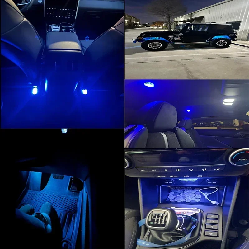 

For Toyota Armrest Box Trunk Switch Touch Control Wireless Mini LED Foot Light Car LED Light Interior Lighting Atmosphere Lamp
