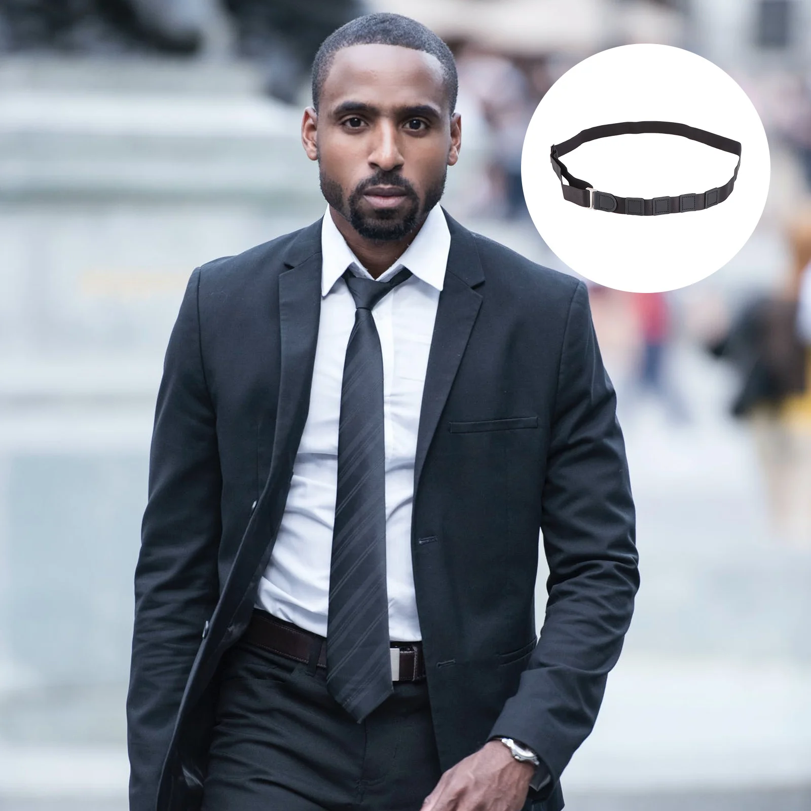 حزام القميص 2.5 سم قابل للتعديل، قفل قميص مرن قوي، حزام الملابس الداخلية للرجال والنساء، خالي من التجاعيد #1