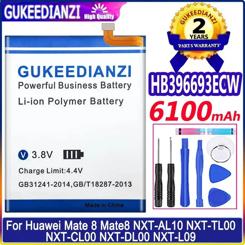 

Mobile Phone Battery HB396693ECW 6100Mah For Huawei Mate 8 Mate8 Nxt-AL10 Nxt-TL00 Nxt-CL00 Nxt-DL00 Nxt-L09
