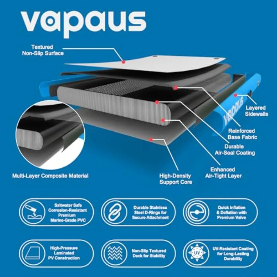 Okrągły, dmuchany hamak wodny, wytrzymały ponton do jeziora, materac do opalania dla dorosłych, platforma do pływania w basenie.