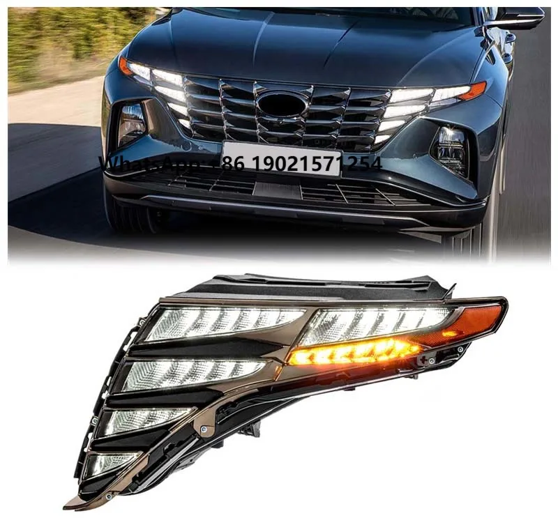 

LED Daytime Running Light for Tucson 2022 2023 Front Headlight DRL FOG Driving Head Lamp OEM Part Number 92208CW010