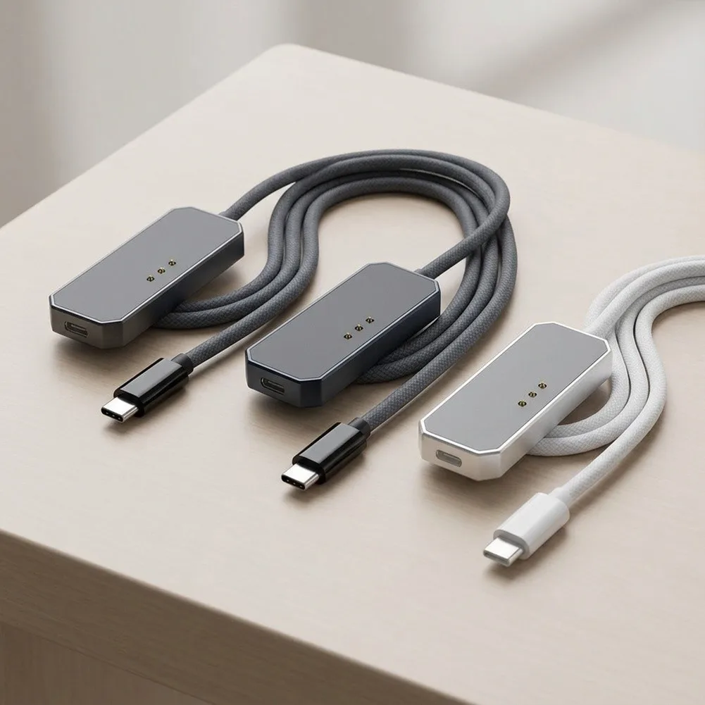 18W Magnetic Fast Charger Cable For IPad ForPro12.9inch With Air13inch (M2, For M3) Fast Charge For USB-C Cable For Braided Cord