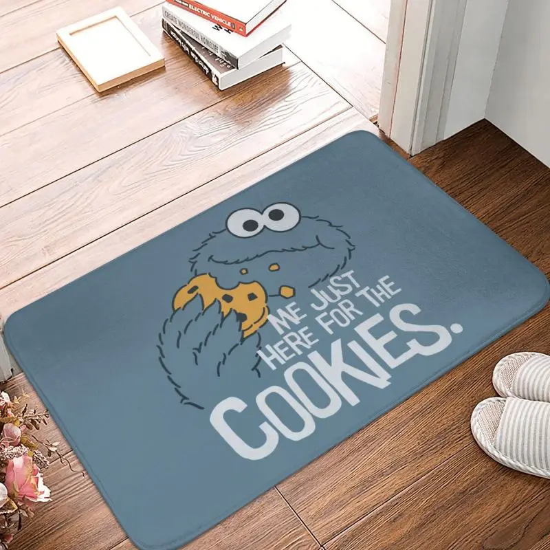 Cookie Monster Doormat Anti-Slip Kitchen Bathroom Welcome Mat Living Room Door Floor Entrance Carpet Rug Footpad