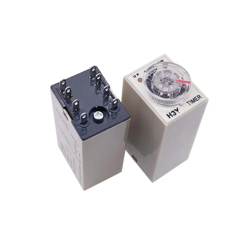 1 PC DC12V 24V H3Y-2 Time Relay 8Pin Power-on Delay Rotary Knob 5S/10S/30S/60S/3M/5M/10M/30M Timer DPDT Timing