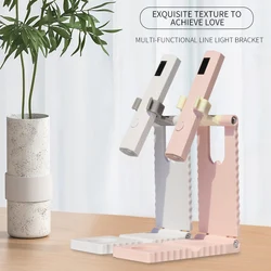 YIKOOLIN Mini Foldable Nail Light Stand 360°Adjustable Rotation LED Nail Lights Stand Portable for Gel Nail Dryers Stand Manicur