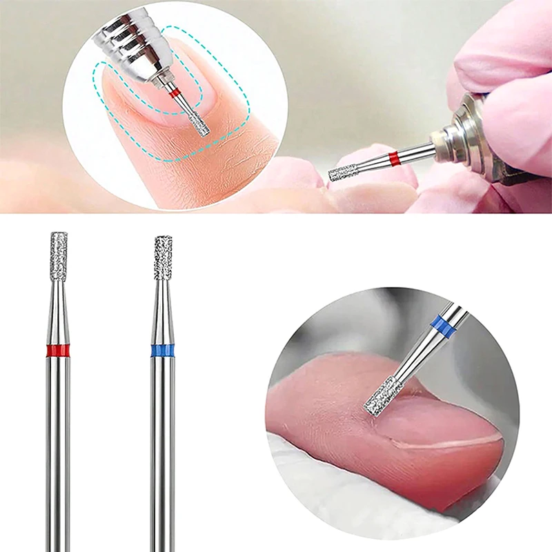 30pcs/Set Diamond Nail Drill Bit Milling Cutter For Manicure Polishing Drill Bit For Exfoliating Nail Polish Removal Tool