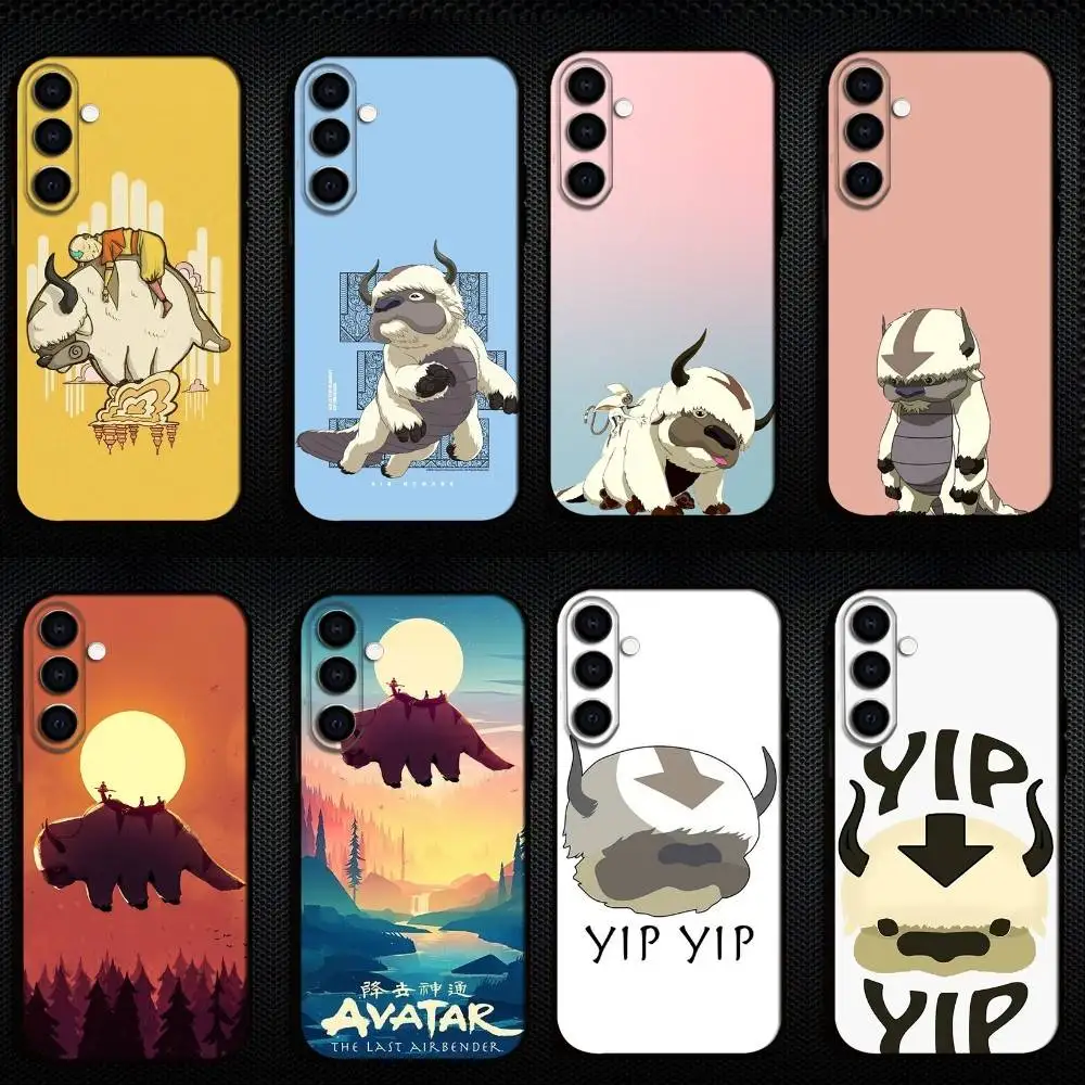 

A-Avatar Appa Yip Phone Case For Samsung Galaxy A73,A72,A71,A70,A53,A52,A51,Others Soft Black Shell