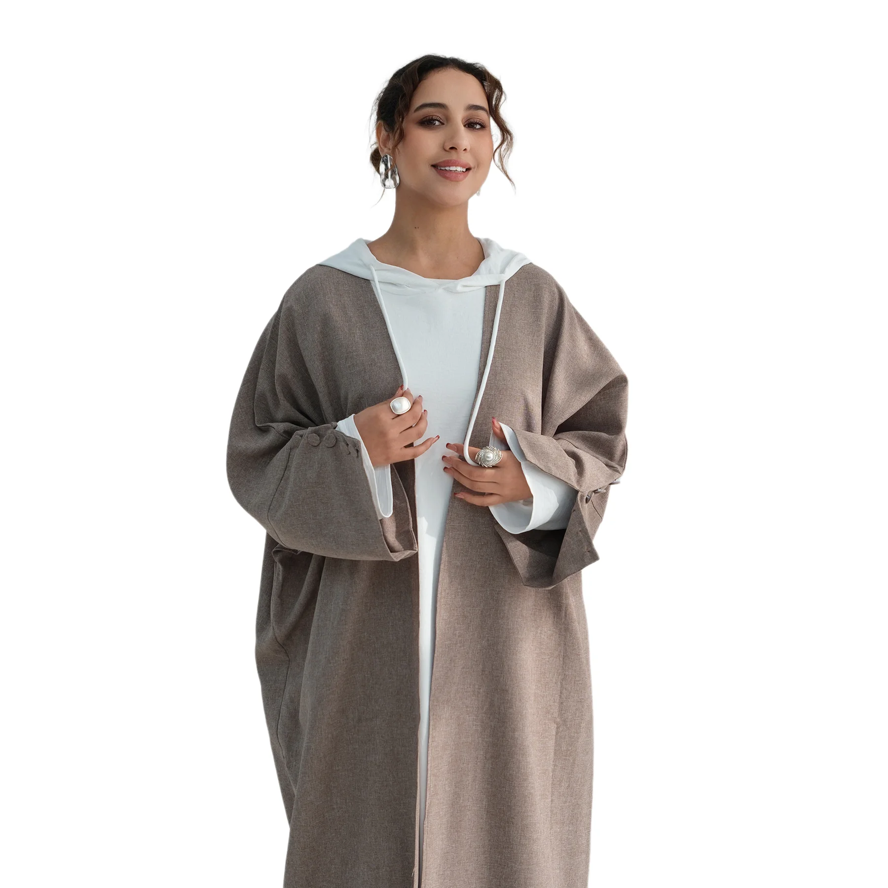 

Ramadan Dubai Open Abaya Modest Muslim Dress for Women Kimono Cardigan Eid Kebaya Caftan Marocain Femme Robe Islam Jalabiya Gown