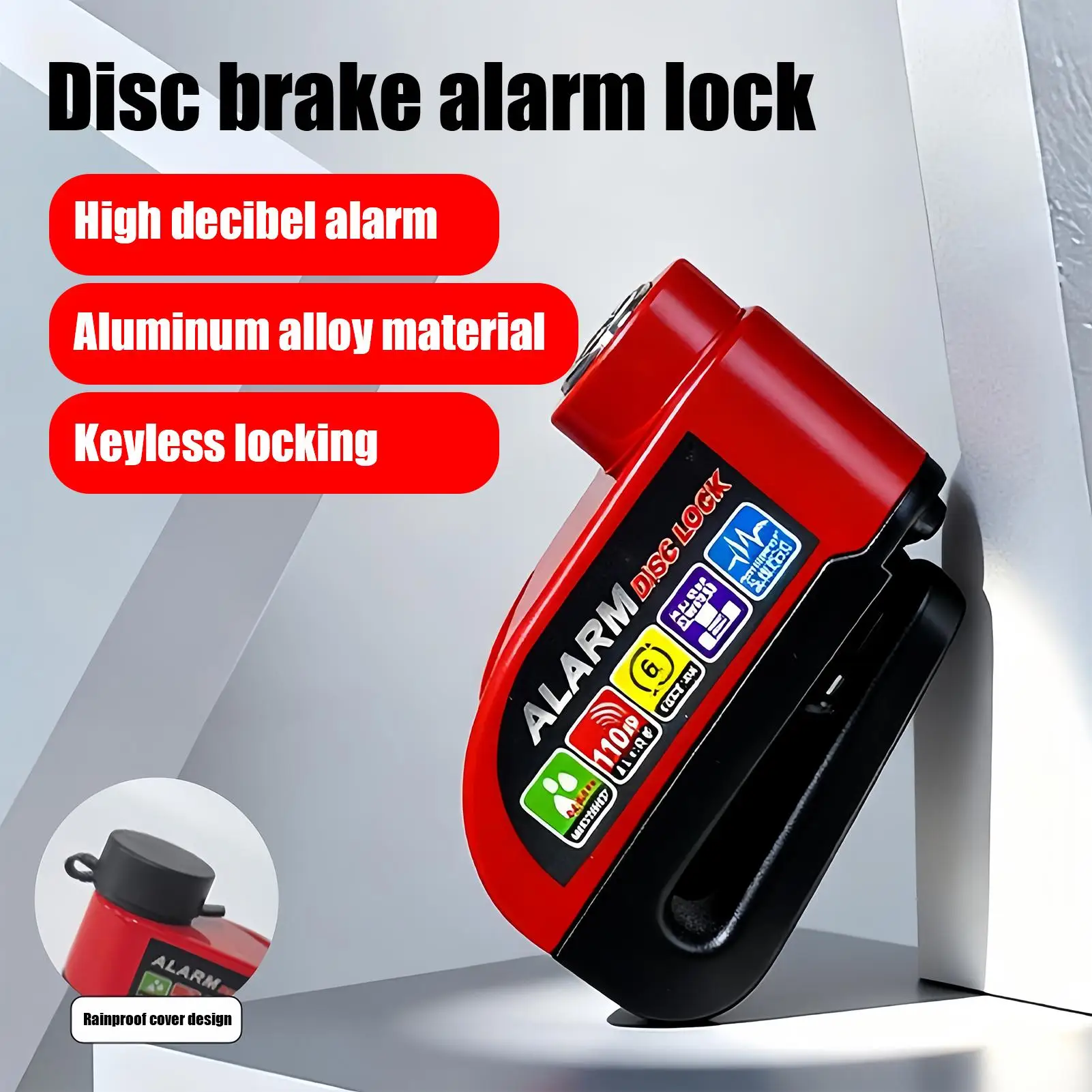 New Motorcycle Alarm Disc Brake Lock Security Motorbike Wheel Disk Padlock Waterproof 110dB Loud Anti Theft Alarm Motorcycle view 4