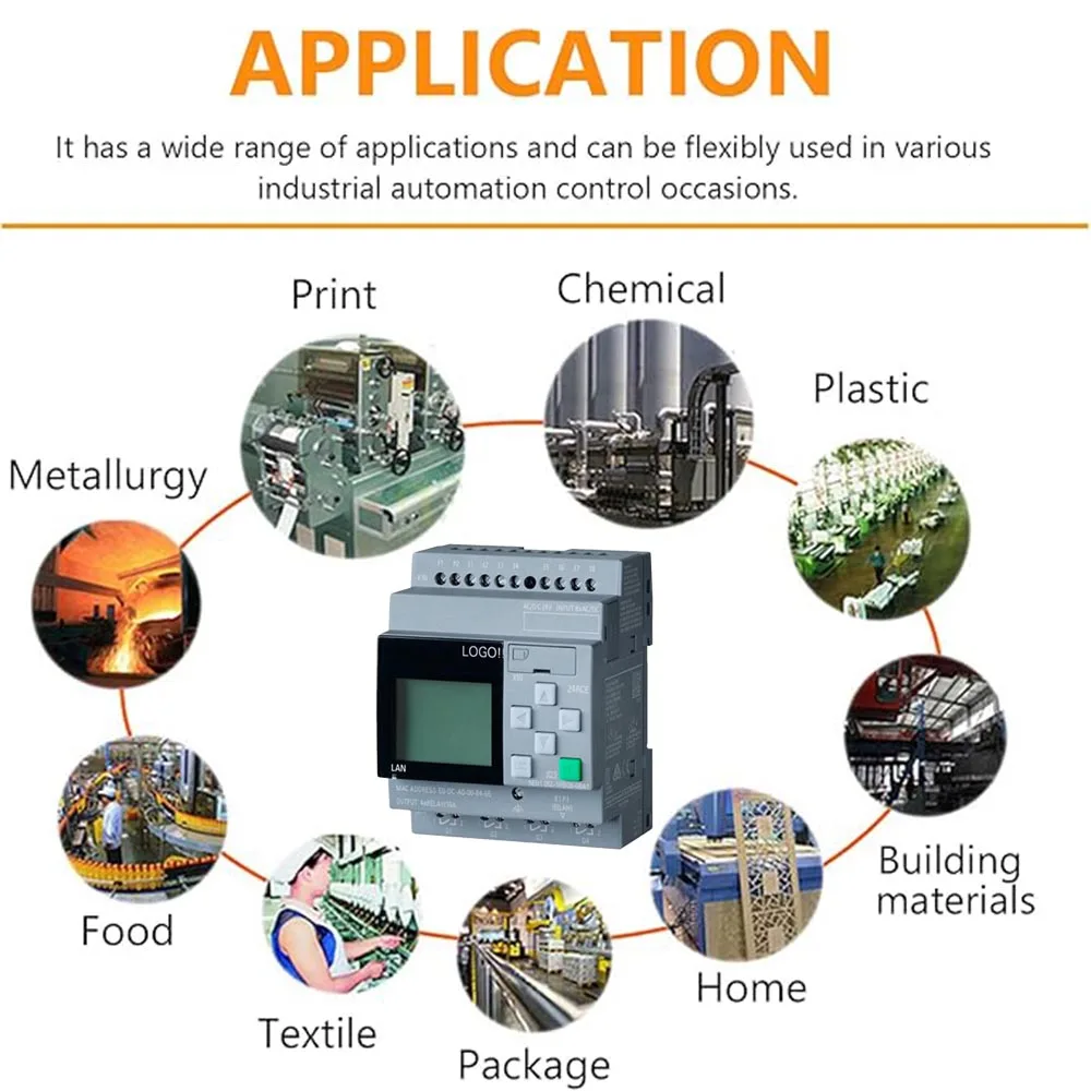 وحدة التحكم الذكية في المصنع 6ED1052-1HB08-0BA2 24V AC/DC 8DI/4DO تصميم قابل للتوسيع مع خادم ويب متكامل وفتحة بطاقة SD