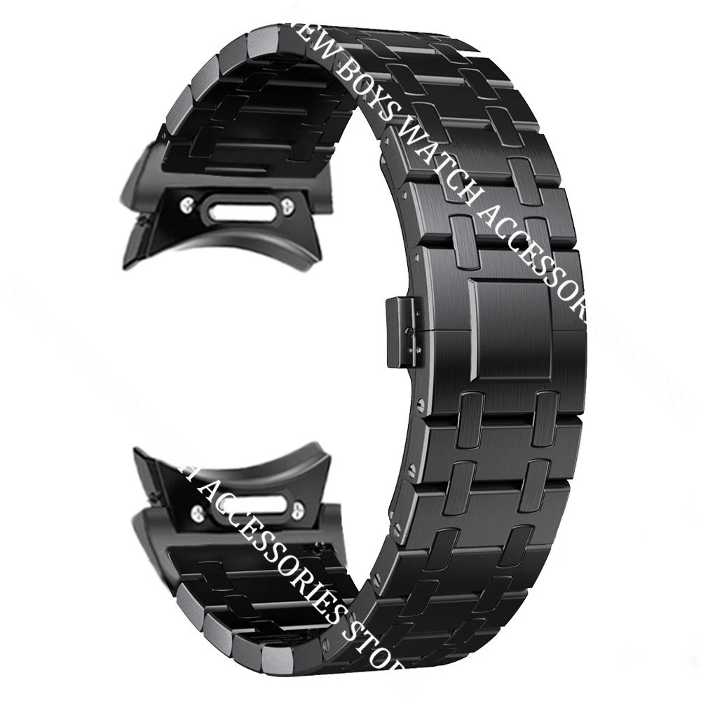 Luxury Quick Fit No Gaps Band for Samsung Galaxy Watch 6 Classic 43 47mm 40 44mm Stainless Steel Strap for 5 pro 45mm 4 42 46mm
