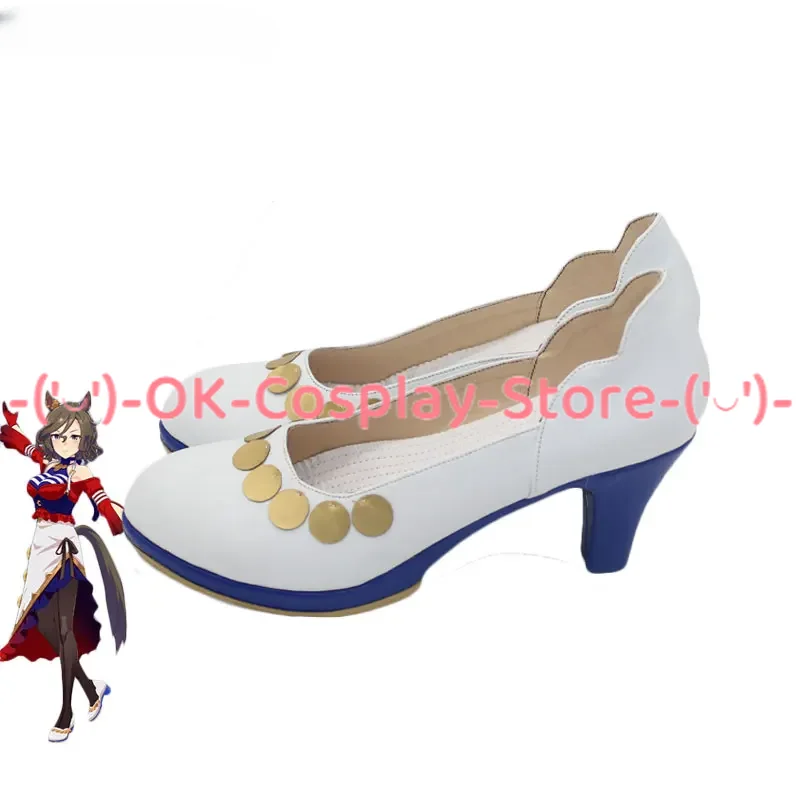 Game Pretty Derby Tap Dance City Cosplay Shoes Halloween Carnival Boots Cosplay Prop PU Leather Shoes Custom Made