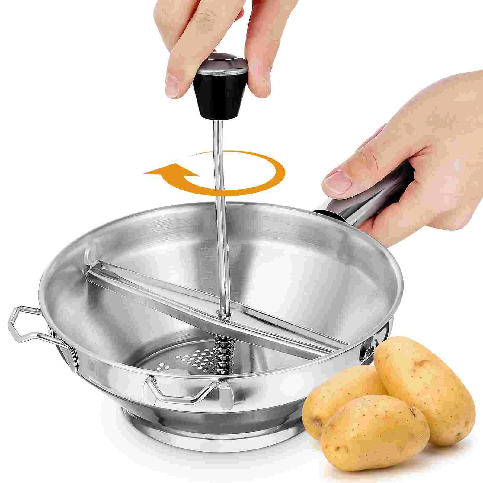 Stainless Steel Masher Potato Lemon Squeezer Tool Ricer Presser Handheld Baby Corn Starch