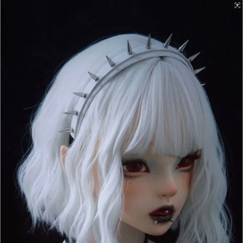 

Готический панк кожаный обруч для волос с пряжкой KC повязка на голову Harajuku для женщин и девочек темно-черный панк хип-хоп рок повязки для волос аксессуары для волос