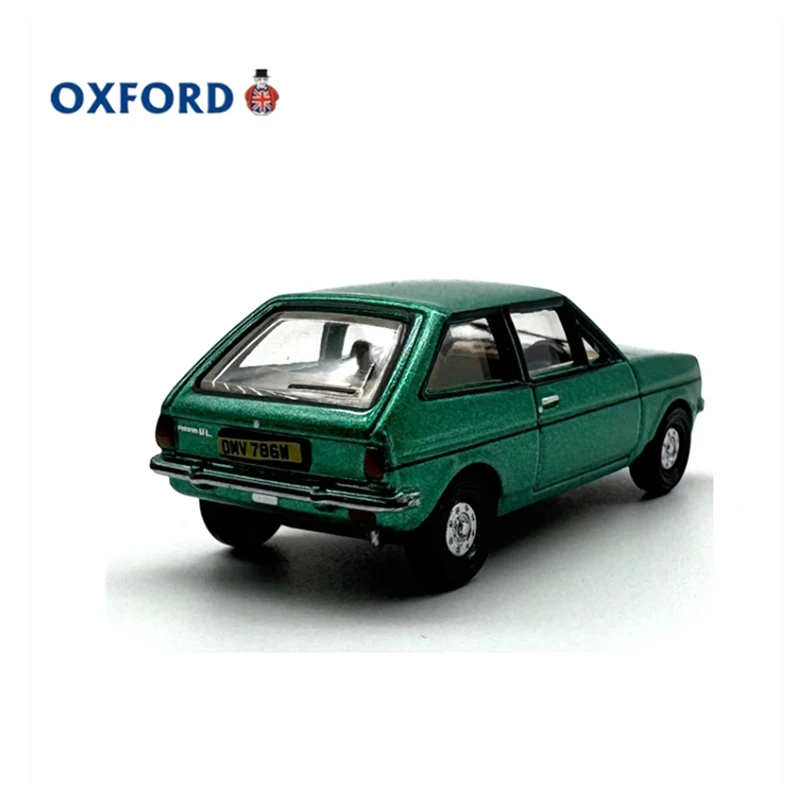 OXFORD Diecast 1:76 Scale Fiesta Mk1 Emerald Green Alloy Car Model Finished Product Simulation Toy Collection Gift Static Model