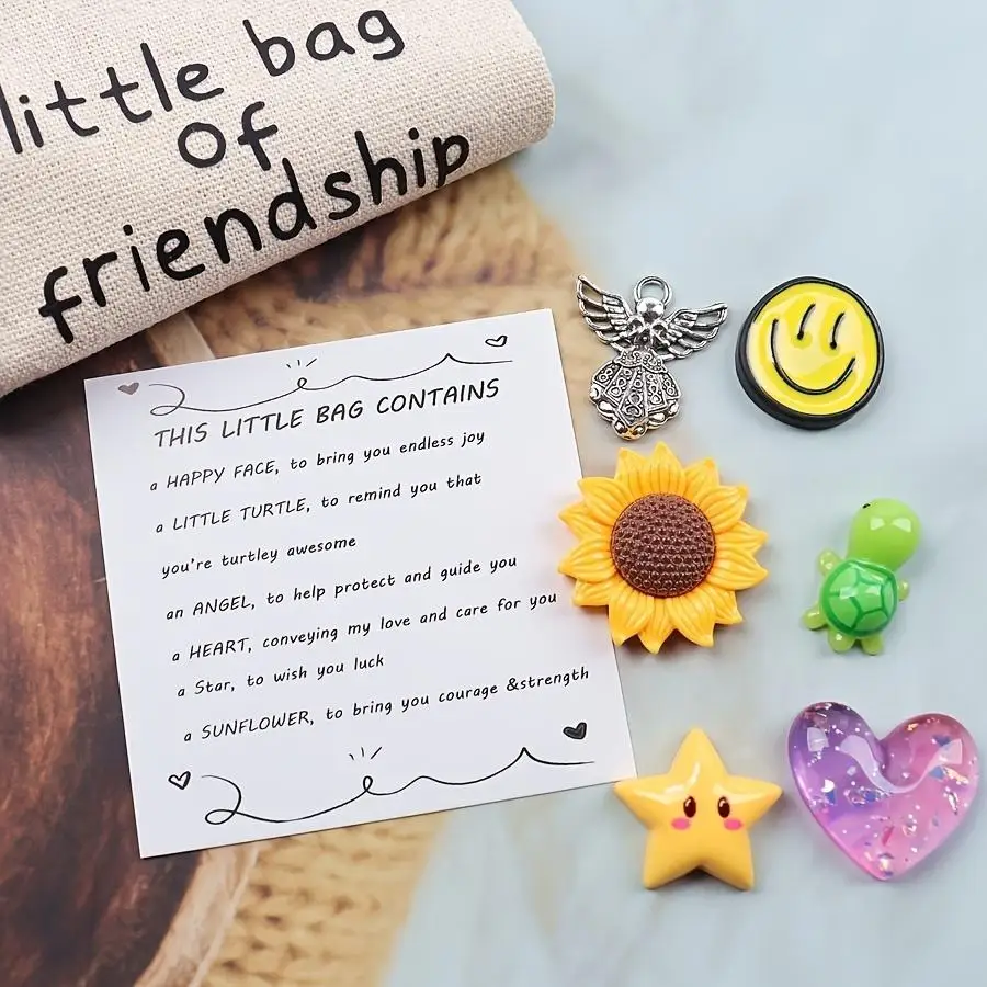 1/5/10/20/50/100pcs Cherished Friendship Gift - Little Friendship Hug Bag, Perfect for Birthdays, Wedding, Graduations & More -