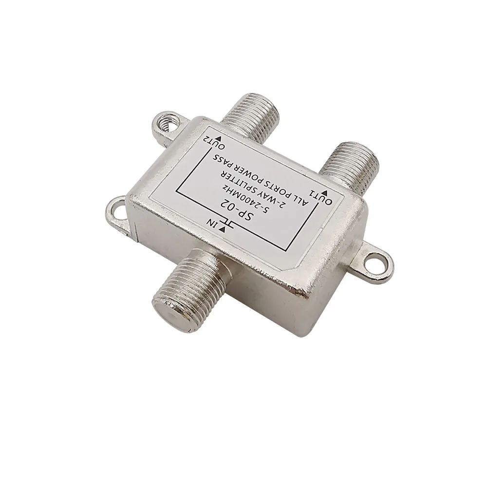 2/3/4 Way Channel TV Satellite Splitter 5-2400MHz F Type Female Jack Satellites Antenna Cable TV Splitter Distributor