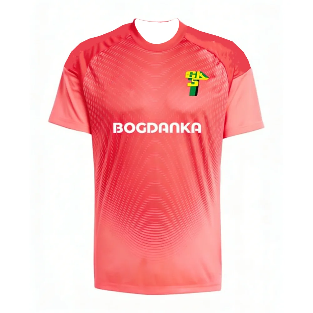 2026 Neues Modell Gornik Łęczna Team Kurzarm-Shirt für Fans der Polnischen Liga Atmungsaktives Schnelltrocknendes Sport-T-Shirt