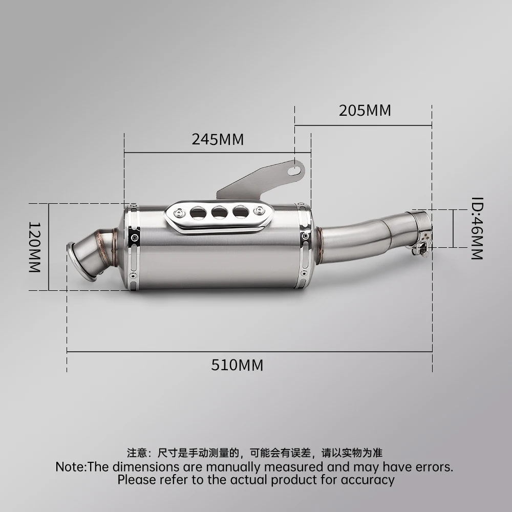 

Motorcycle Exhaust Pipe Slip On For Speed Scrambler 400X 2024-2025 Mid Link Pipe Muffler scrambler 400x exhaust