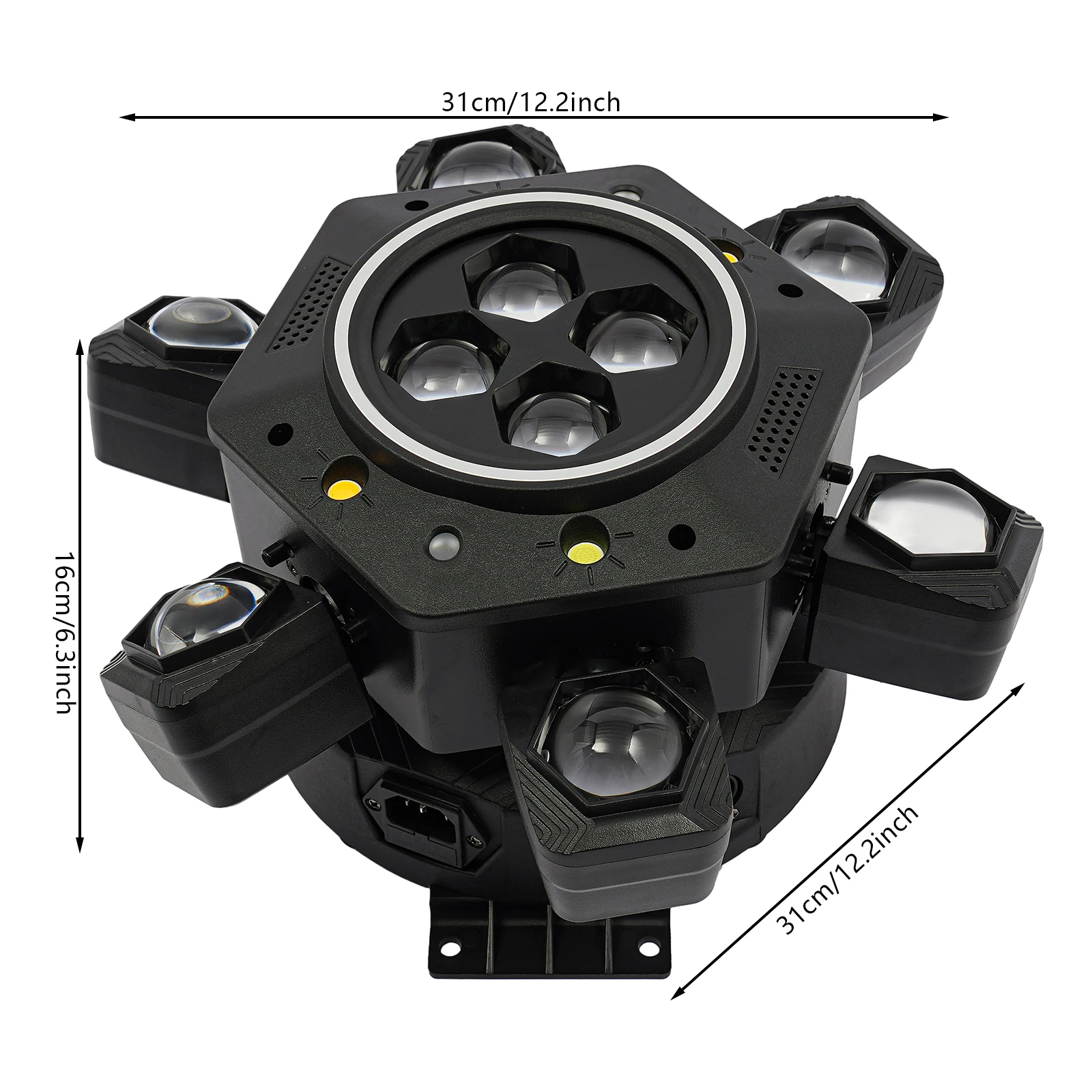 RGBW Stage Lights, 25 Channels Stage Lights 4 Operating Modes, DJ Party Lights with Remote Control