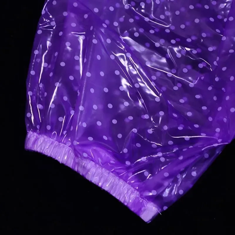 Sexy Polka Dot Transparent PVC Plastic Pants Ultra Soft Smooth Silent ABDL Shorts Waterproof Couple Adult Baby Diaper Panties