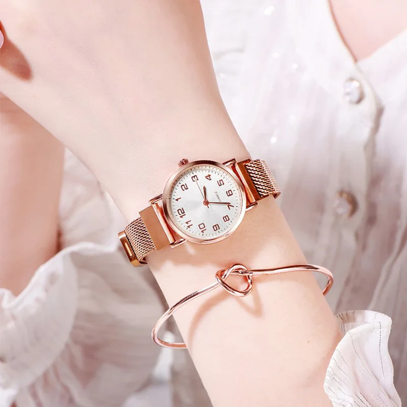 ساعة كوارتز كلاسيكية أنيقة للسيدات للتنقل والاستخدام المكتبي، ساعة بسيطة وأنيقة للطالبات والنساء العاملات #1
