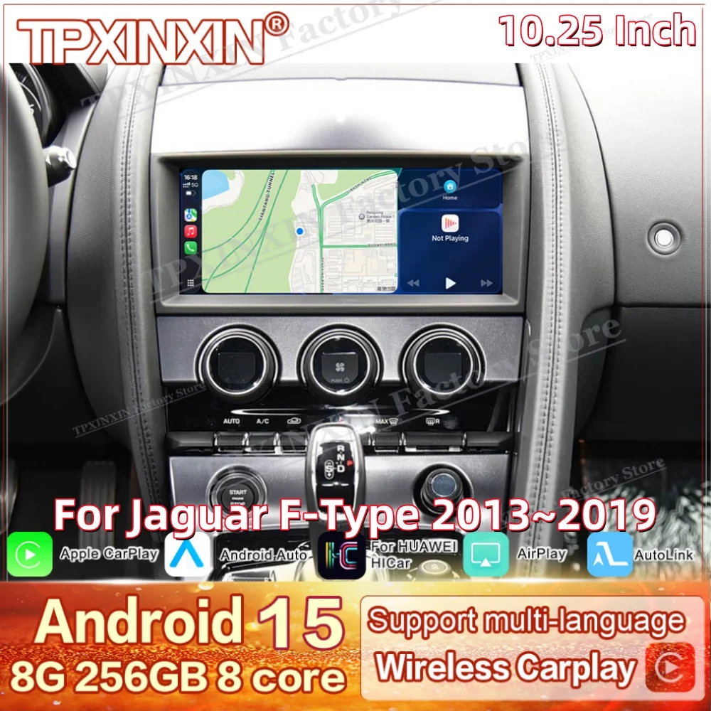 Smart Screen Android Auto Carplay For Jaguar F-Type 2013~2019 Multimedia GPS Navigation Radio Stereo Receiver player Head Unit