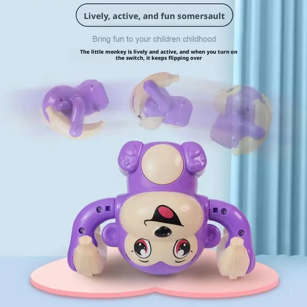 1 قطعة لعبة أطفال الكهربائية المتداول القرد ضوء الموسيقى لغز الصوت موجه قرد لعبة أطفال هدية لعبة تعليم ما قبل المدرسة