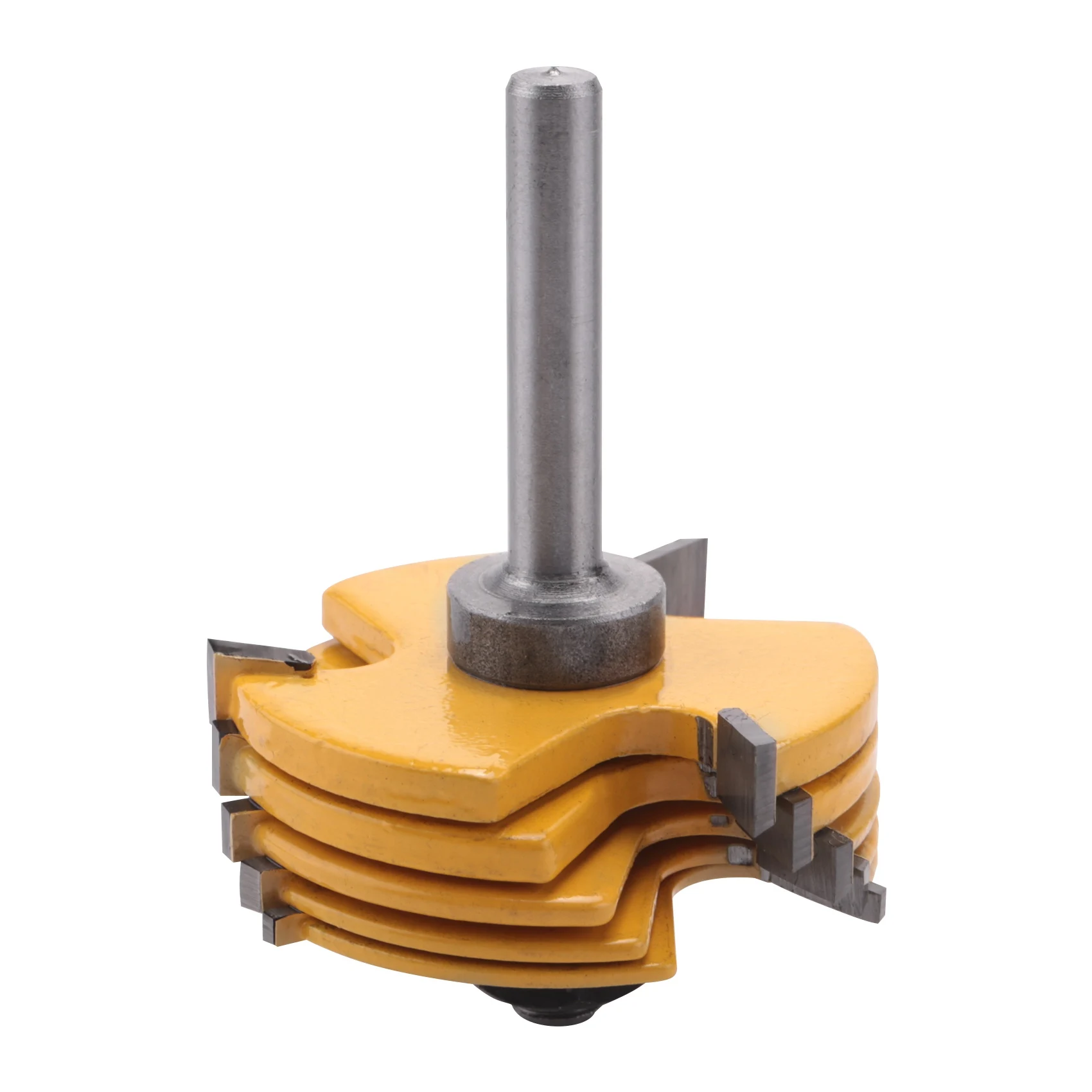 A20F-2개 슬롯 커터 3날 라우터 비트 1/2 & 1/4 인치 샹크 조절 가능한 목공 도구