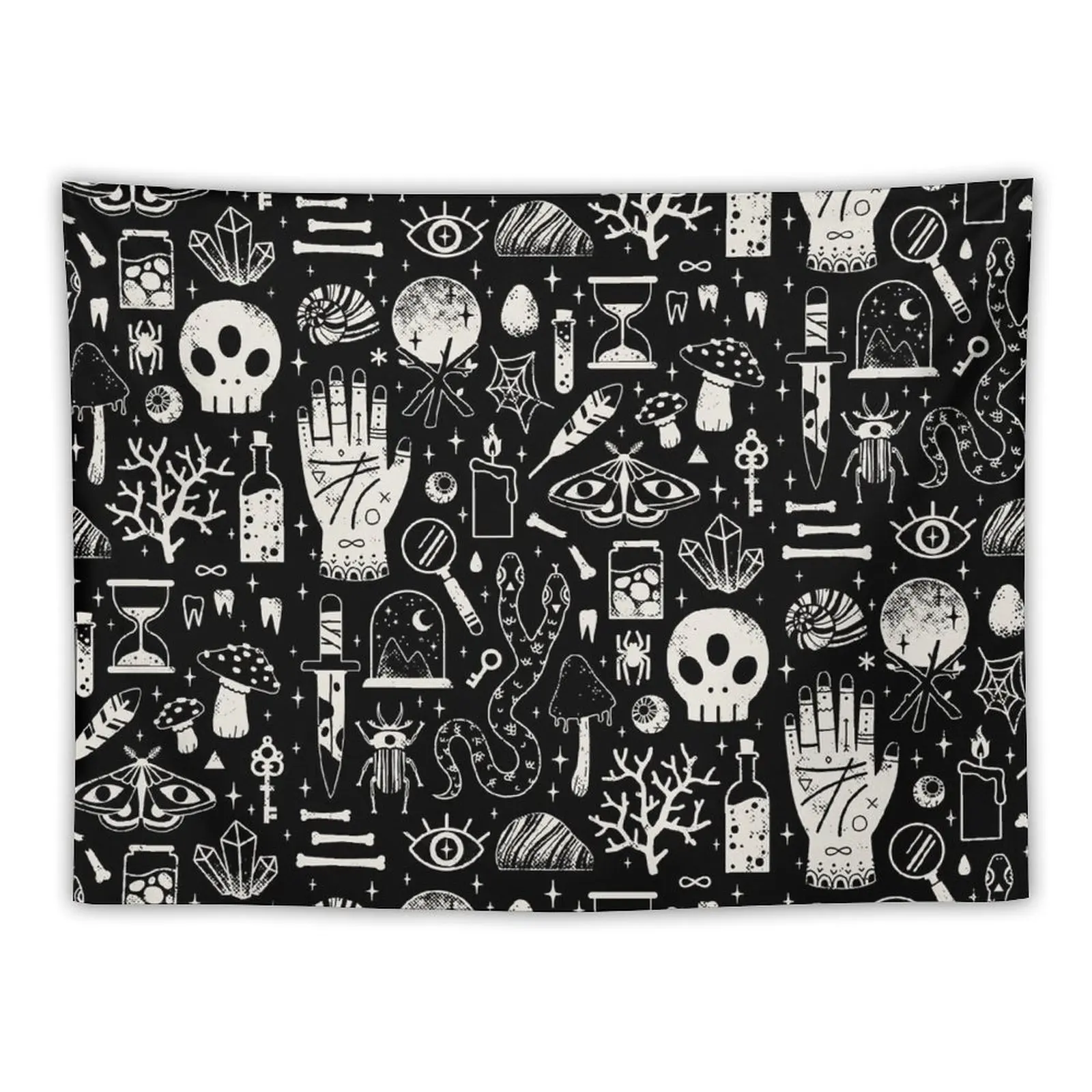 Curiosities: Bone Black Tapestry Bedrooms Decorations Decoration For Home Wall Hanging Decor For Bedroom Tapestry