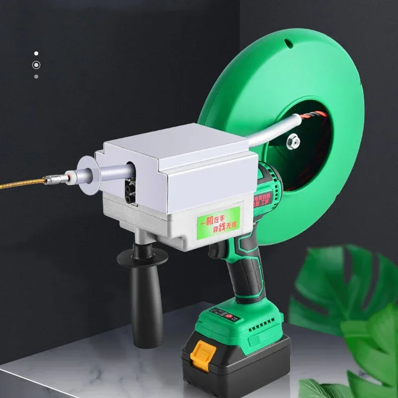 

Small Electric 40m/min Full-Automatic Lithium Battery Charging Dark Wire Threading Steel Wire Drawing Tool Electric 3000W Electr