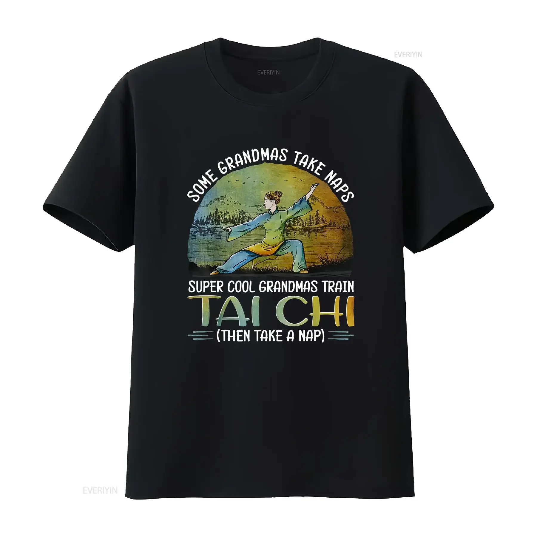 Some grandmas take naps cool train tai chi T Shirt S 3XL vintage Washed Breathable Soft Stylish designer clothes graphic