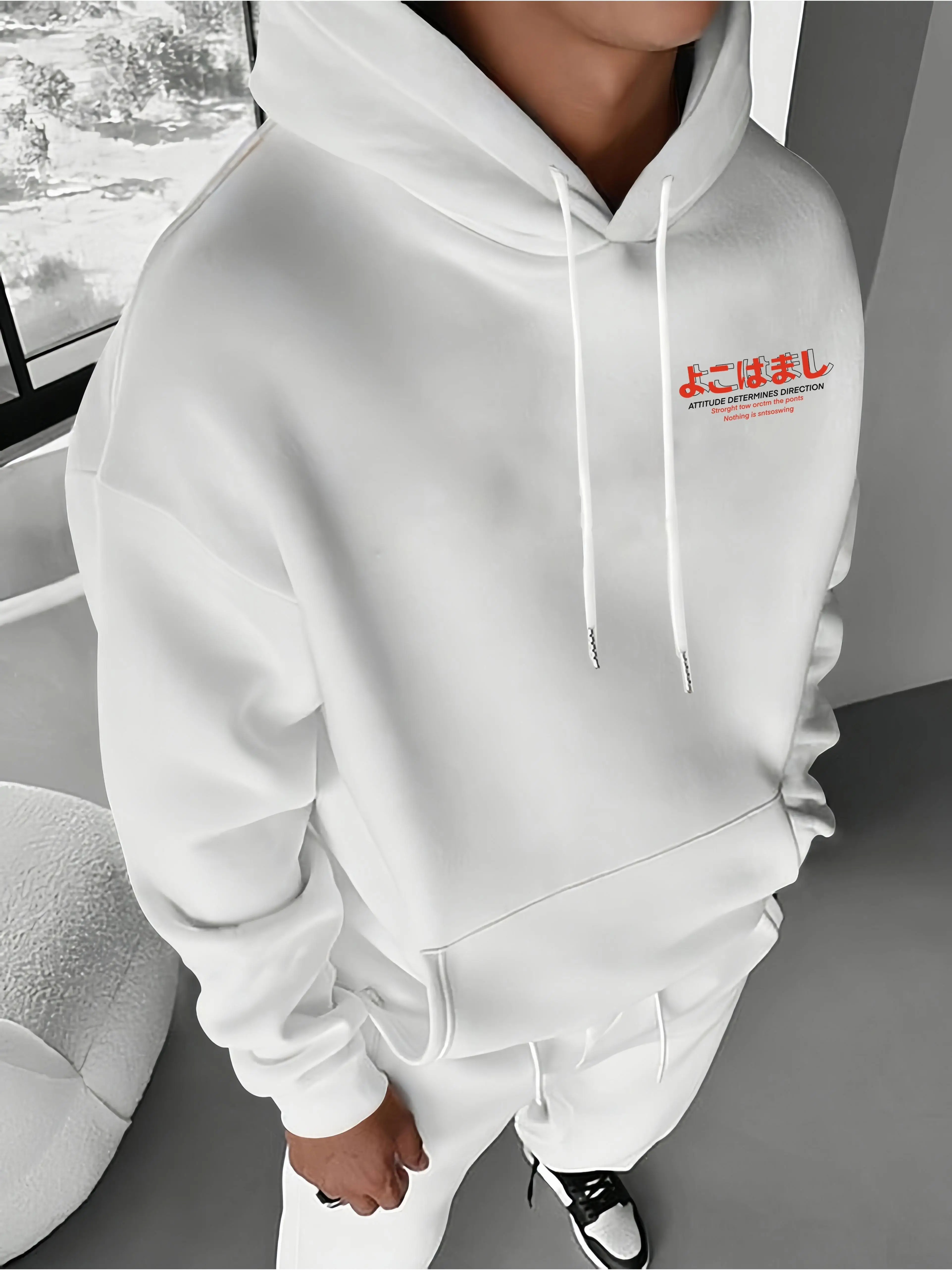 Sudadera con capucha para hombre con estampado Y2K de Tokio, sudadera informal para exteriores, adecuada para otoño e invierno.