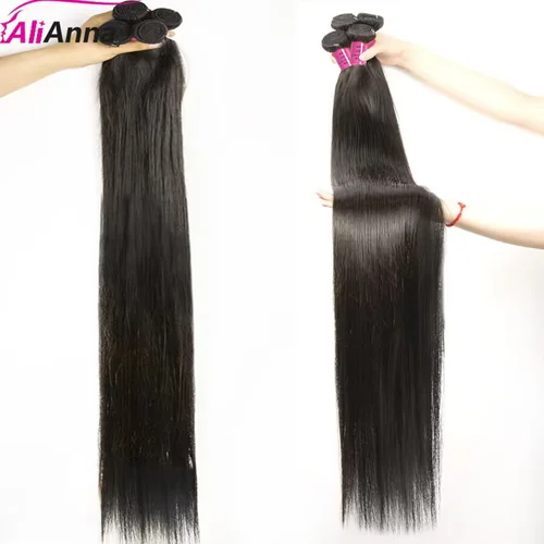 Imagen 2 del producto Bundles 100% human hair extensiones de cabello natural humano Remy brasileño straight human hair bundles raw human hair 100% 36 38 40 pulgadas extensiones cabelo humano 100 % natural free shipping