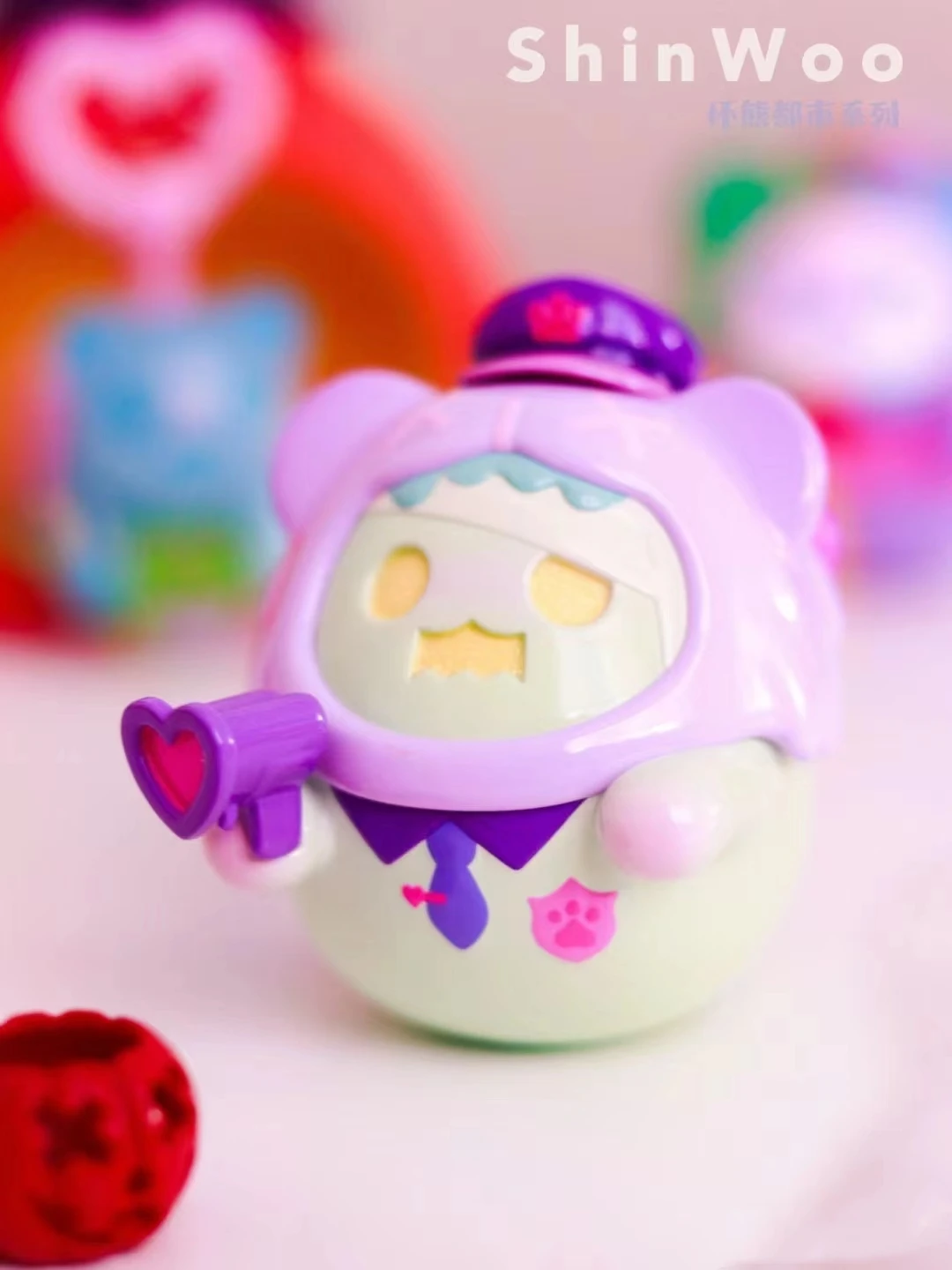 Echte Shinwoo Baddy Bear Town Serie Blinde Doos Kawaii Action Figures Mystery Designer Pop Kawaii Mystery Box Model