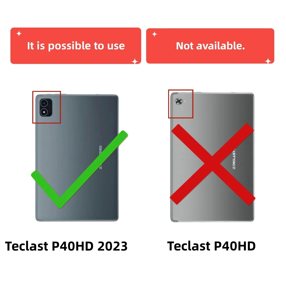 غطاء حامل سيليكون مقاوم للصدمات ، حافظة للتابلت Teclast P40HD 2023 ، آمن