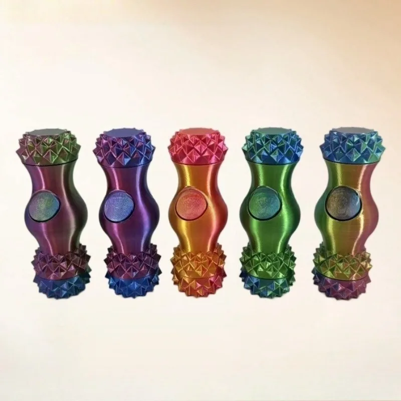 Little Ouchies Fidge 3D Printed Clicker Fidget Roller Spinner Fingertip Spinning Top Tip Gyro EDC Stress Relief Toy Anti Anxiety