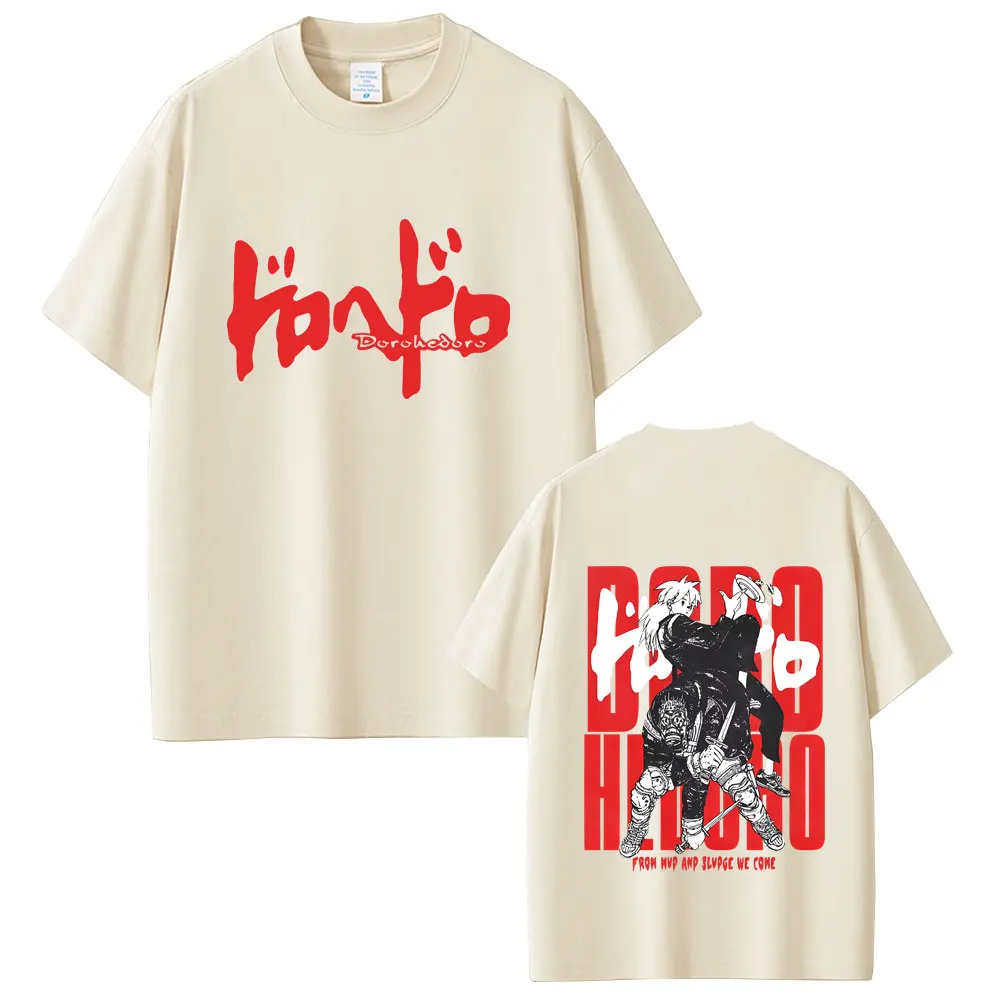 Limited Anime Dorohedoro Kaiman T-shirt Men Women Manga Graphic T Shirts Tops Unisex High Quality Soft Cotton Crewneck Tshirt