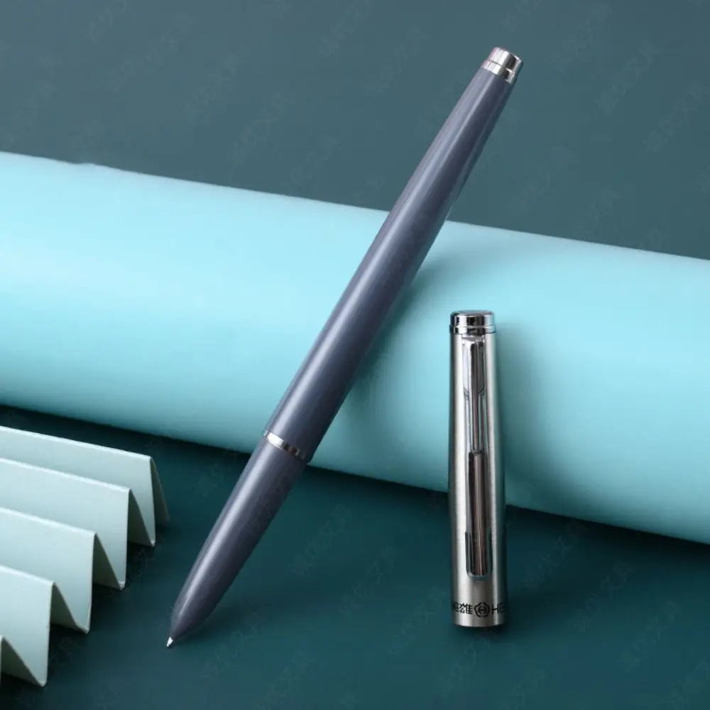 Elegant Hero 007 Fountain Pen Plastic Classic Design Stationery Pen Smooth Writing Positive Attitude Ink Pen Teachers