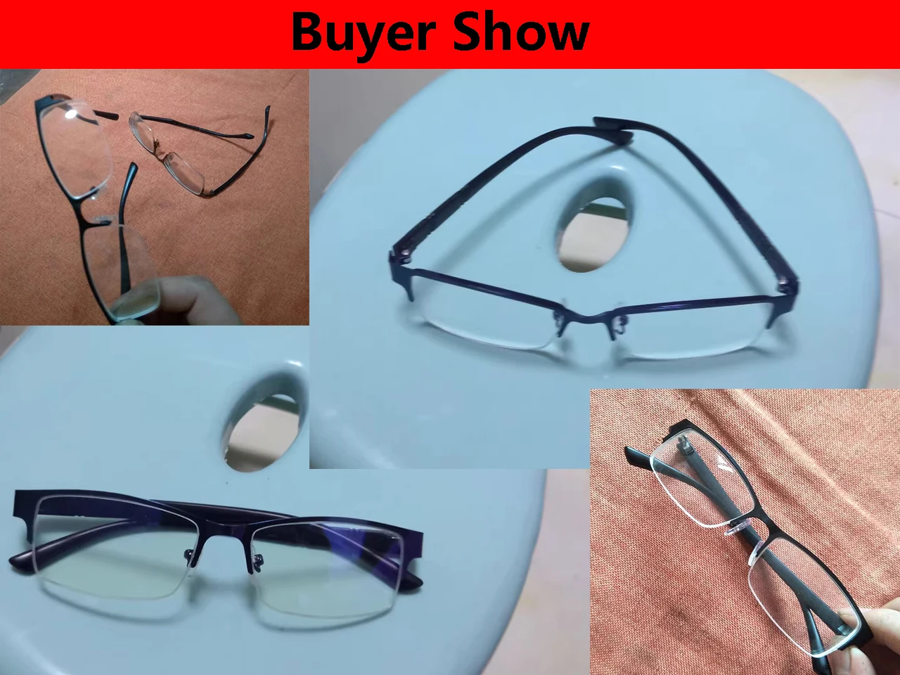 Photo chrome Myopie brille für Geschäfts leute Unisex-Halb rahmen quadrat in der Nähe von Sicht brillen optisches Rezept minus Brillen – Detail 9