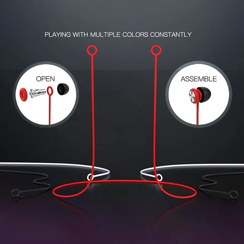 في الهواء الطلق سدادات الأذن ياربود الحبل العمل السفر النوم موصل الحبل مكافحة خسر حبل هلام السيليكا سماعة حزام