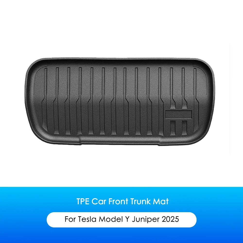 NeuFür Tesla ModelY Juniper2025 Vorne Hinten Stamm Matten Cargo Liner Wasserdichte Anti-slip TPE Pads Alle Wetter Innen Zubehör – Detail 7