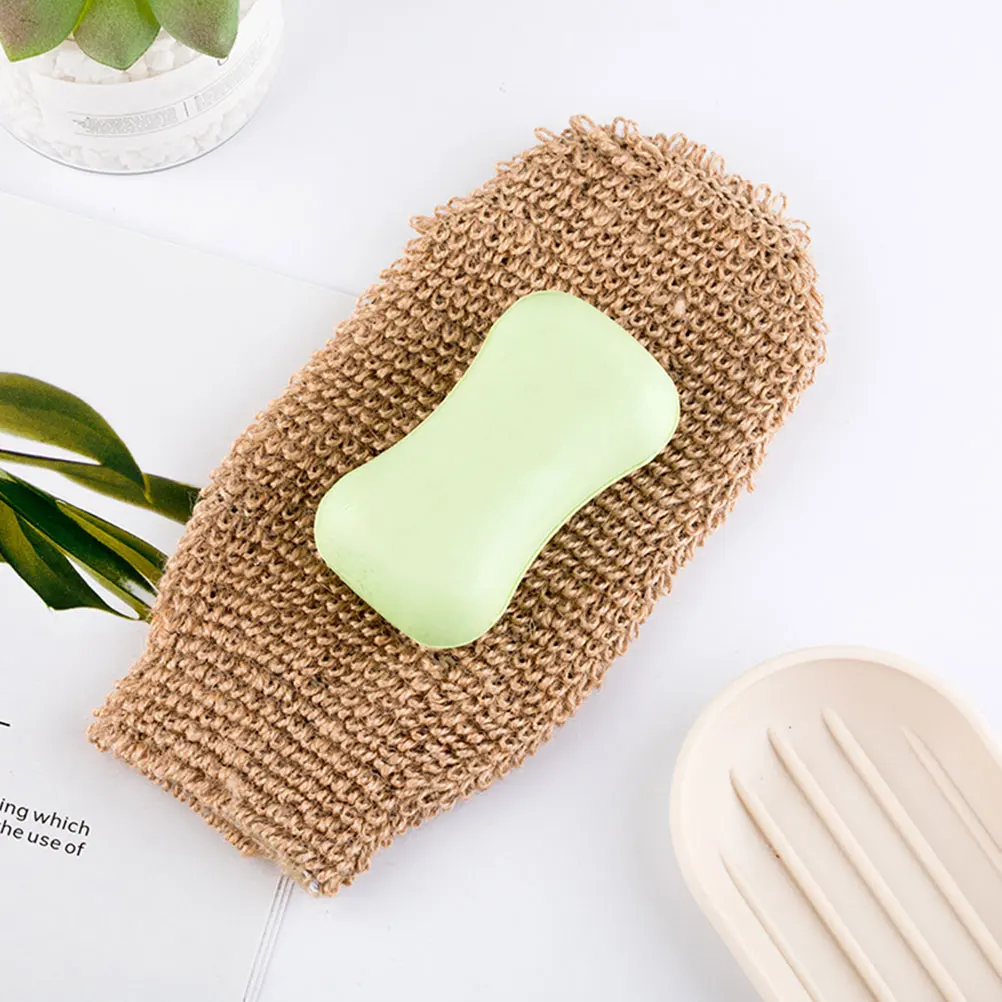 

4Pcs Bath Gloves Exfoliating Shower Mitts Durable Soft for Body Scrub Dead Skin Removal Shower Gloves Bath Supplies