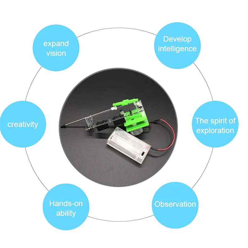 New Mini Reciprocating Linear Motion Model Push Rod Telescopic DIY Small Push-pull Reciprocating Motor Model