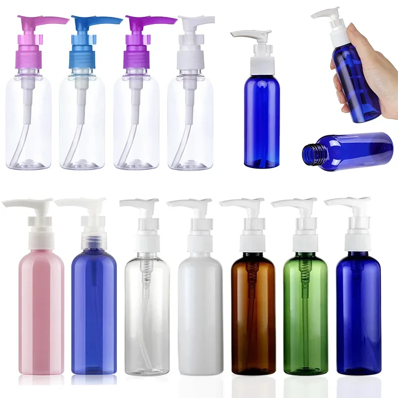 

100pcs 30ml/50ml/100ml Empty Plastic Pump Bottles Travel Refillable Bottles Lotion Dispenser Containers For Shampoo Liquid Soap