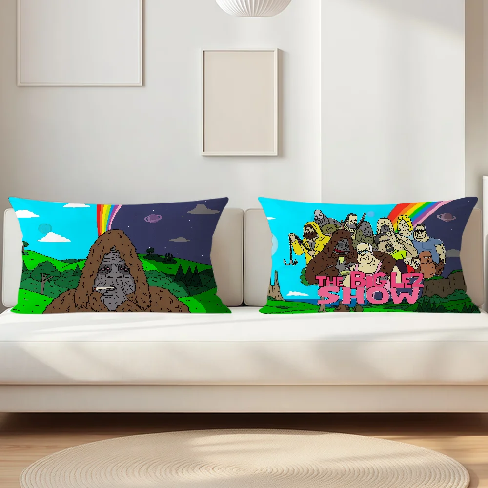 The B-Big Lez S-Show Cartoon Funy Pillow Case Suitable For Decorating Homes Bedrooms Children Room Sofas And Other Places