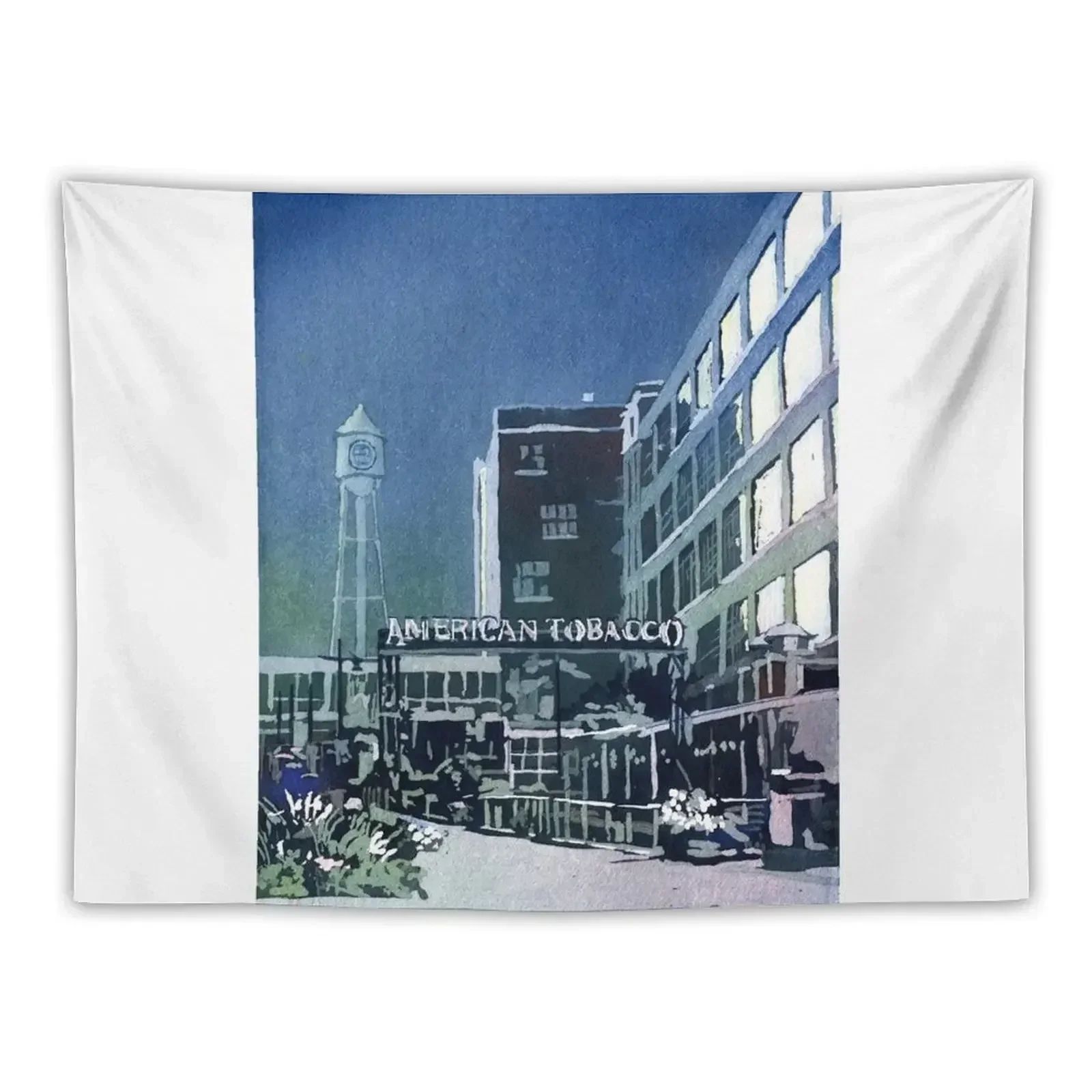 

American Tobacco Campus in downtown Durham, NC at sunset. Tapestry For Bedroom Decor Home Room Decorations Tapestry