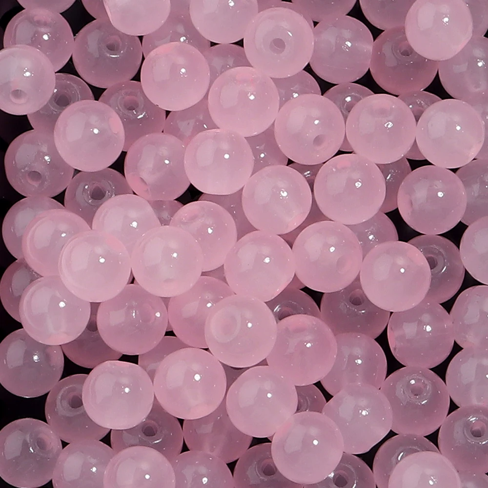 50pcs 6mm Glass Round Beads for DIY Jewelry Making