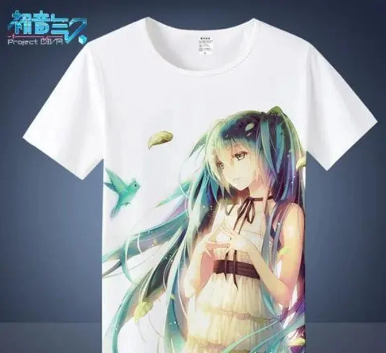 

Футболка унисекс Hatsune Miku Series 2026 с 3D-принтом, повседневная, с круглым вырезом, с коротким рукавом, для подростков
